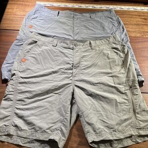 Lot Of Two The American Outdoorsman Utility Shorts Sz XL. Hiking, Fishing.